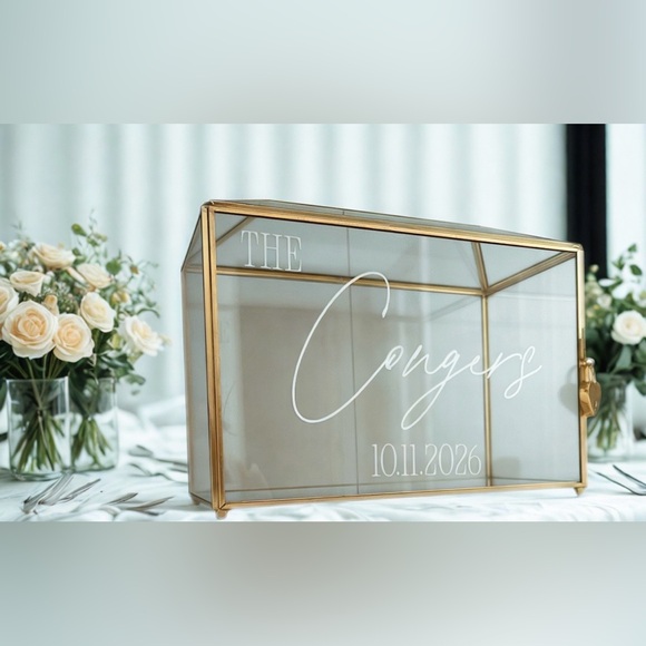 Customizable Glass Card Box - Picture 2 of 9